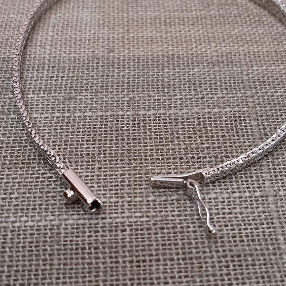 Sterling Silver Copper Woven Bracelet 7" Long 925 Italy - Picture 4 of 8